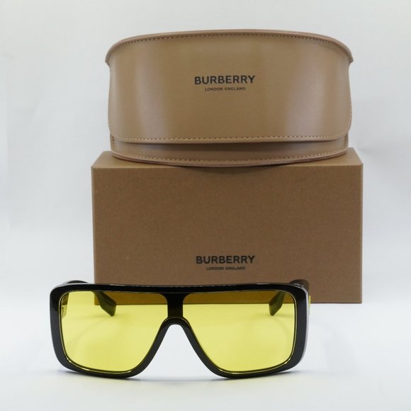 FINAL PRICE BURBERRY BE4401U 300185 BLACK YELLOW SUNGLASSES - Picture 9 of 9